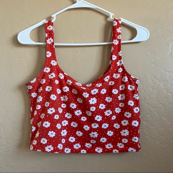 Forever 21 Floral Crop Top - Size M - Picture 2 of 3